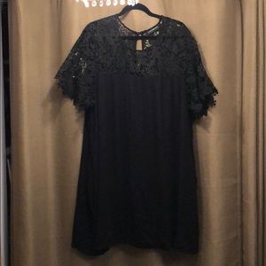 Crochet top baby doll dress Lane Bryant